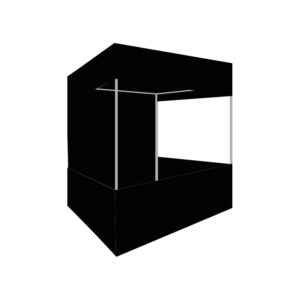 Ab Sab Canopy Tent with Black Tetron Cloth for Promotional Advertising Portable Tent (Black)