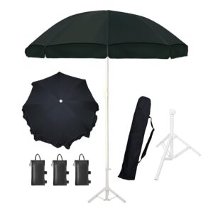 Ab Sab Large Umbrella 60 inch Oversize Lightweight Golf Umbrellas Windproof || Black