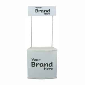 Ab Sab Custom Your Text Promotional Exhibition Events Promotable Display Demo Stand White